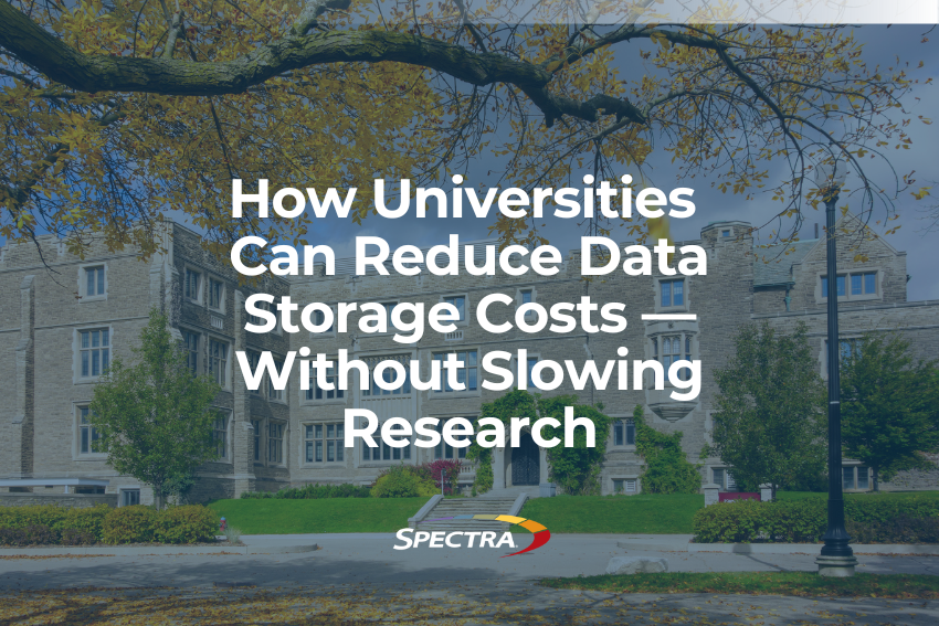 University IT team managing digital storage infrastructure to reduce data storage costs