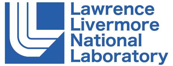 Lawrence Livermore National Laboratory logo in blue featuring stylized L-shape design