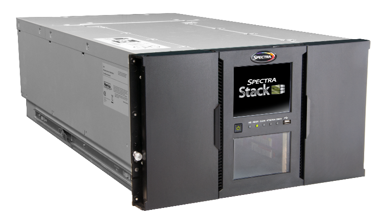 Spectra Logic Spectra Stack modular tape library providing flexible and scalable data storage and archiving solutions, designed for enterprise and media environments