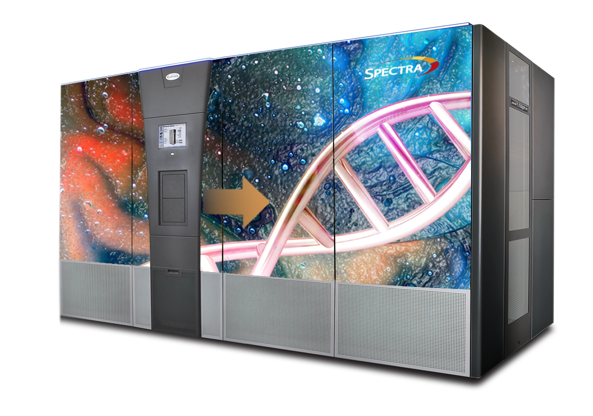 Spectra TFinity tape library with scalable enterprise data storage solution