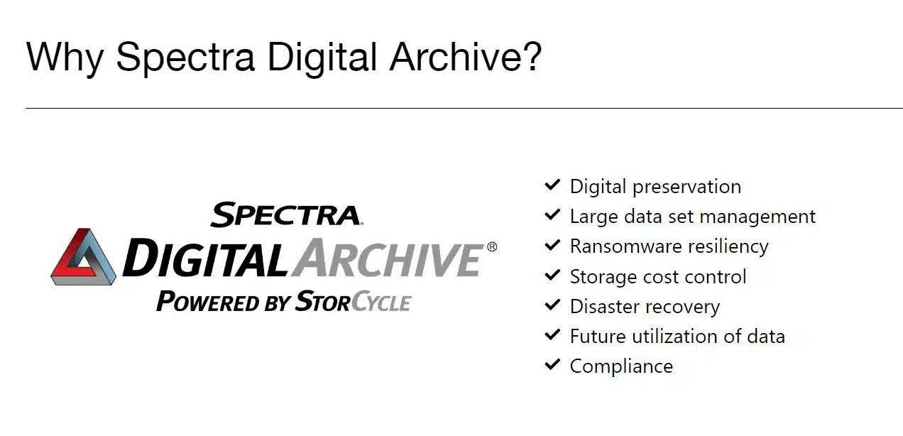 Why Spectra Digital Archive?